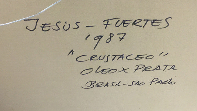 Crustaceo by Jesus Fuertes, 1987 oil on canvas — detail 2