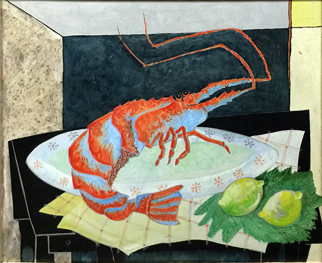 Crustaceo by Jesus Fuertes, 1987 oil on canvas — detail 3