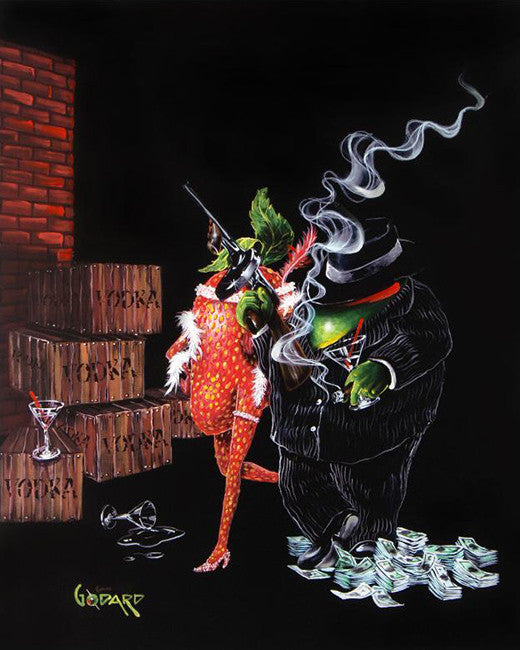 Ollie Capone by Michael Godard by Artists Misc., hand embellished giclee on canvas