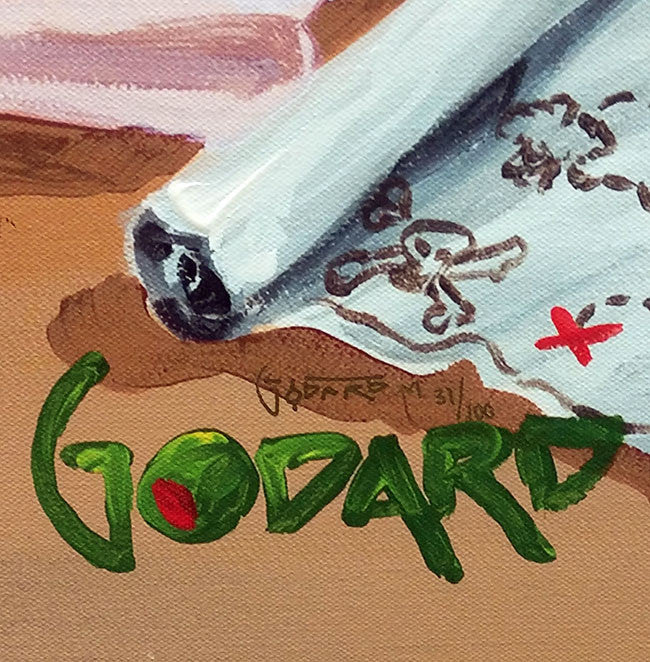 Sand Bar 2 by Michael Godard, hand embellished giclee on canvas