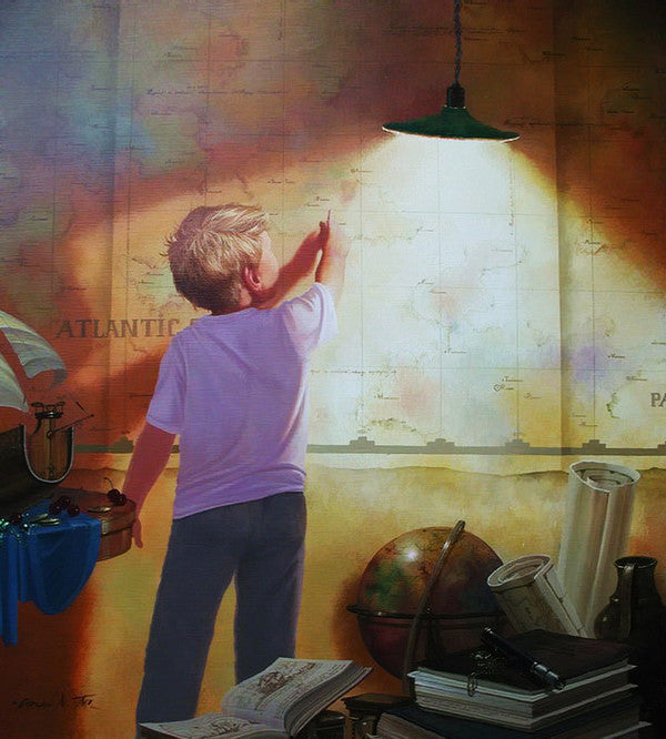First Discovery by Michael Gorban, giclee, on canvas