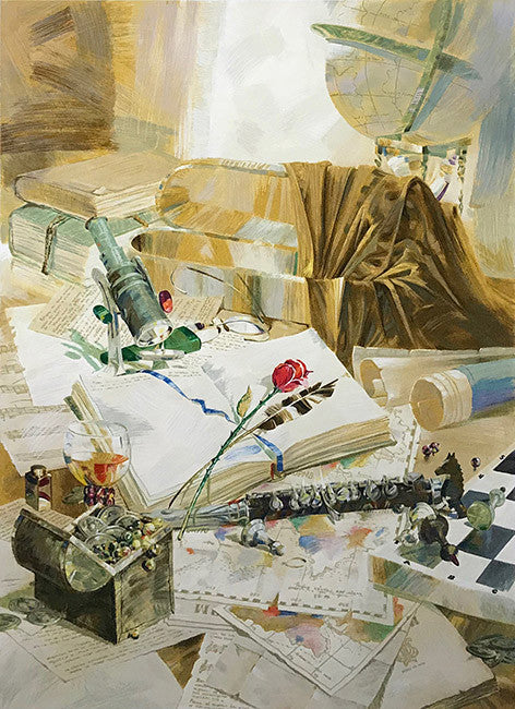 Memories by Michael Gorban, 1996 serigraph on canvas