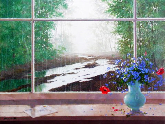 Sun Showers by Michael Gorban, giclee, on canvas