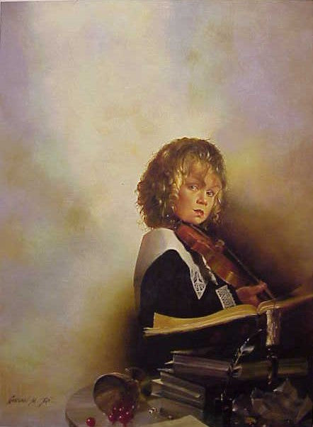 Violin Concerto by Michael Gorban, giclee, on canvas