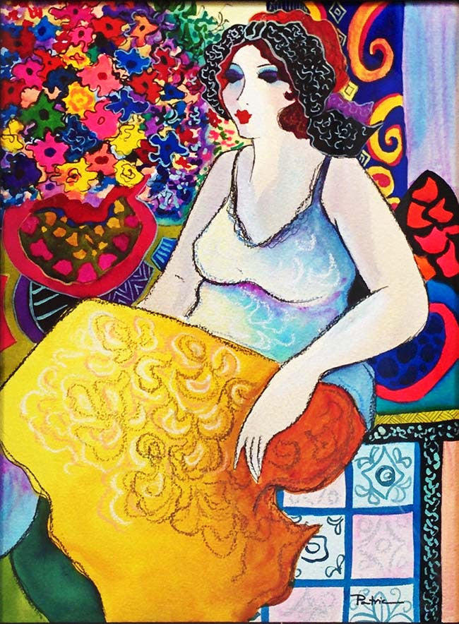 Untitled by Patricia Govezensky, watercolor on paper — detail 2