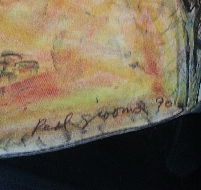 Los Aficionados by Red Grooms, 1990 3-dimensional color lithograph on Rives BFK paper