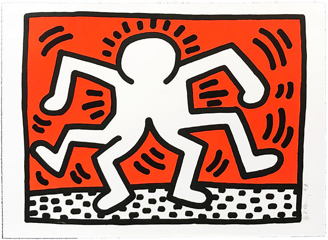 Double Man by Keith Haring, 1986 lithograph