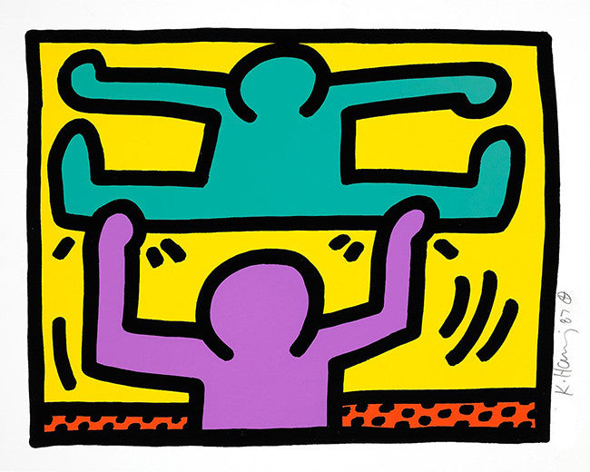 Pop Shop 1 (2) by Keith Haring, 1987 silkscreen