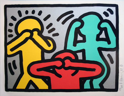 Pop Shop III (3) by Keith Haring, 1989 screenprint