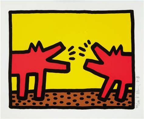 Pop Shop IV (2) by Keith Haring, 1989 silkscreen
