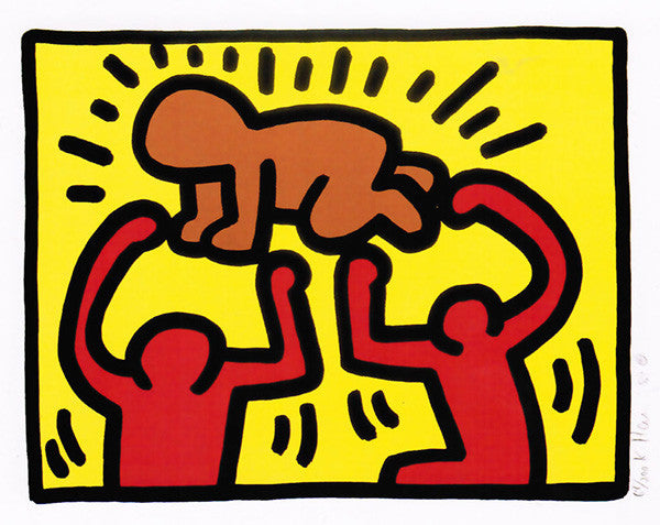 Pop Shop IV (4) by Keith Haring, 1989 silkscreen