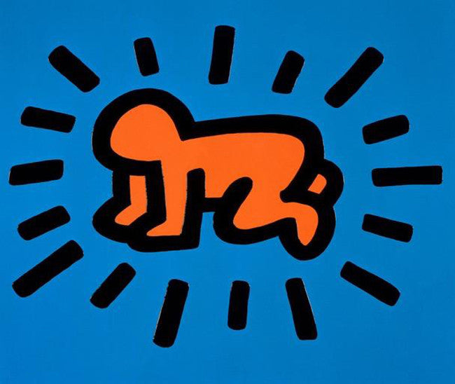 Radiant Baby by Keith Haring, 1990 silkscreen