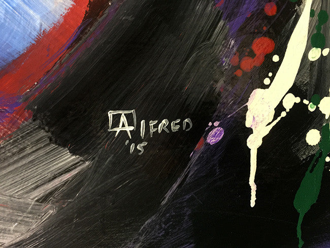 Electric Voice by Alfred Hernandez by Artists Misc., 2015 mixed media — detail 2