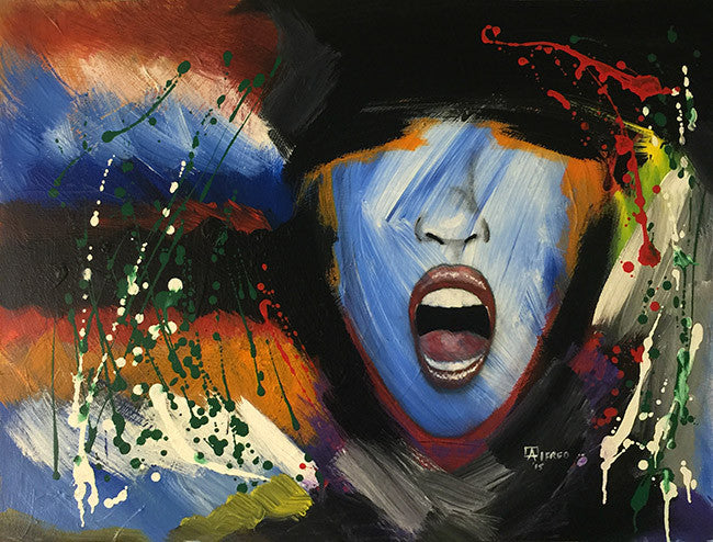 Electric Voice by Alfred Hernandez by Artists Misc., 2015 mixed media