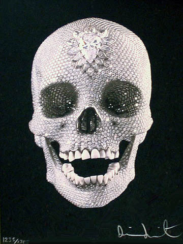 For the Love of God by Damien Hirst, 2007 silkscreen with glazes