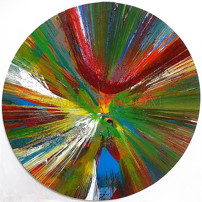 Spin by Damien Hirst, acrylic on paper