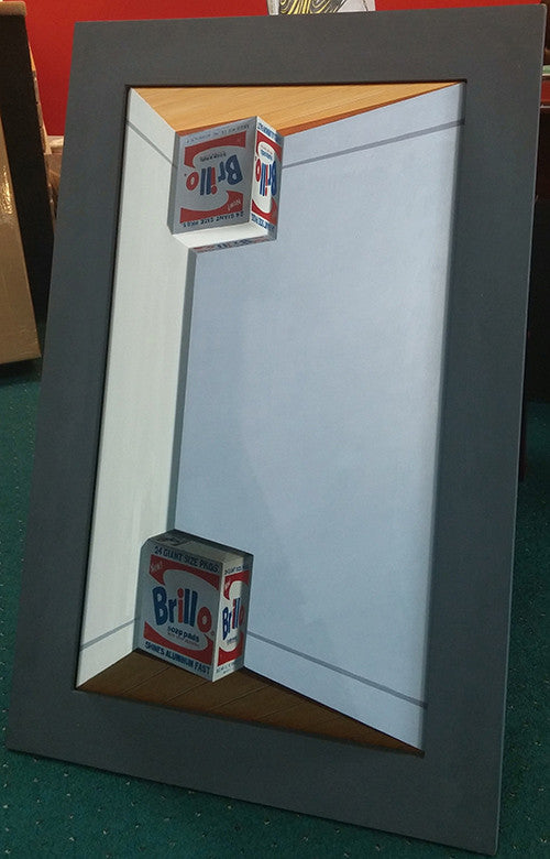 Topsy-turvy by Patrick Hughes, 2008 oil on board