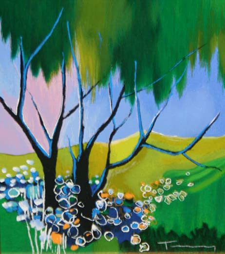 After the Rain (Mixed Media) by Itzchack Tarkay