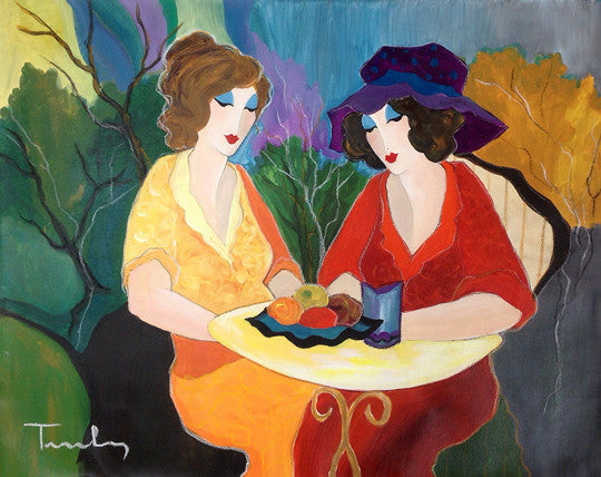 Chatting Ladies by Itzchack Tarkay