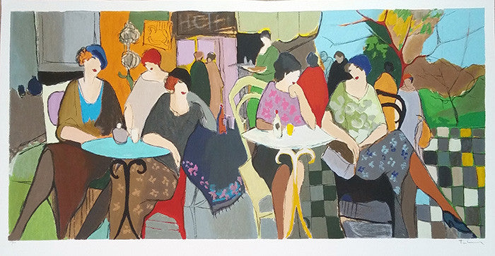 Two Table Tops for Two by Itzchak Tarkay, serigraph