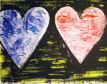 Two Hearts at Sunset by Jim Dine