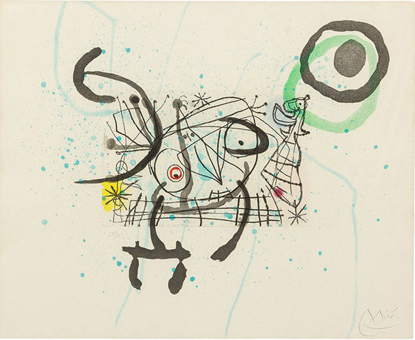 FISSURES PLATE IX BY JOAN MIRO