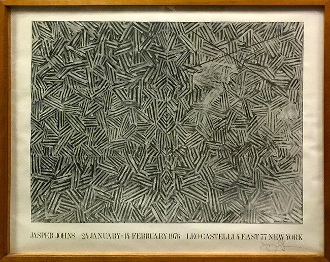 Leo Castelli Gallery Poster by Jasper Johns, 1976 lithograph
