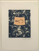 Untitled from Harvey Gantt Portfolio) by Jasper Johns, 1990 lithograph — detail 2
