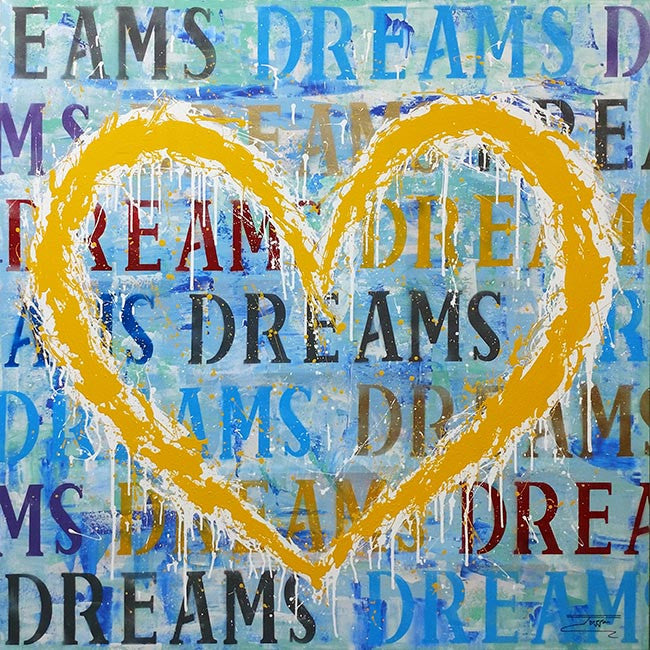 Dream After Dreams by Jozza, 2017 acrylic on canvas