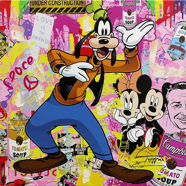 Goofy 1 by Jozza, 2017 acrylic on canvas