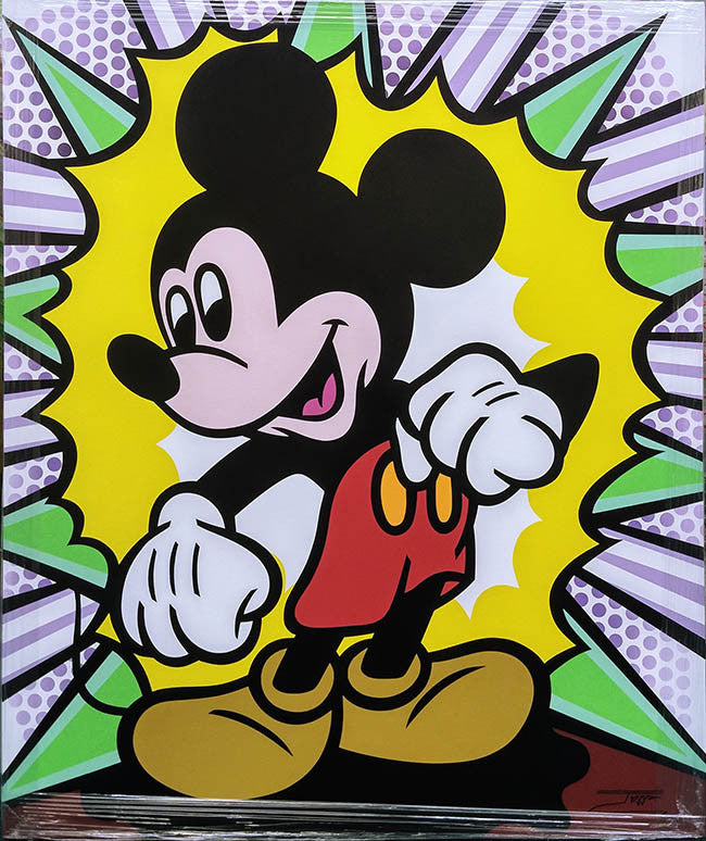 Mickey Mouse by Jozza, 2016 acrylic on canvas