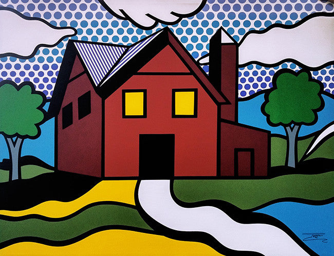 Next Door to the Master by Jozza, 2016 acrylic on canvas