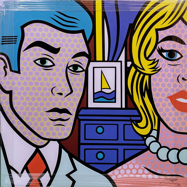 Red Tie by Jozza, 2016 acrylic on canvas