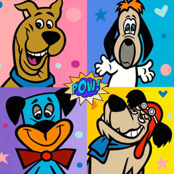 Scooby Time by Jozza, mixed media, resin