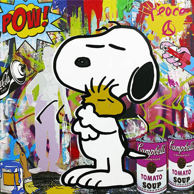 Snoopy's Babe by Jozza, 2017 acrylic on canvas