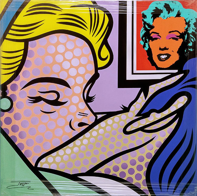 The Kiss by Jozza, 2016 acrylic on canvas