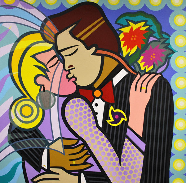 Wedding Kiss by Jozza, 2012 acrylic on canvas