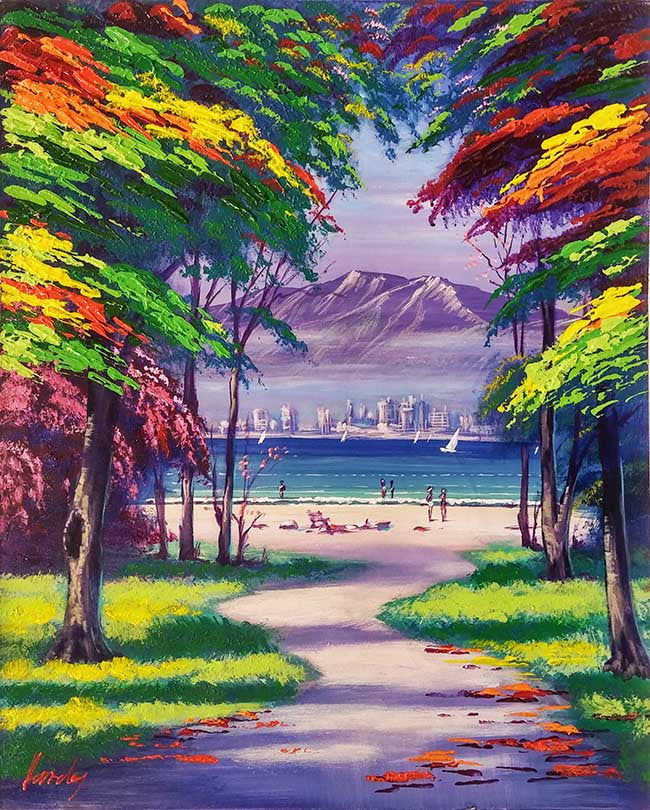 Eilat by Kardos, 2016 acrylic on canvas