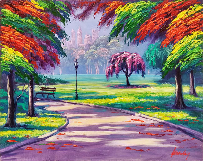 Summer Morning by Kardos, 2016 acrylic on canvas