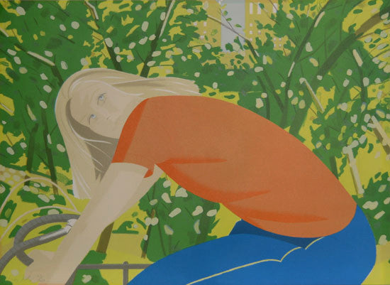 BICYCLING IN CENTRAL PARK BY ALEX KATZ