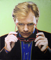 David Caruso (Sunglasses) by Steve Kaufman, hand painted unique silkscreen on canvas