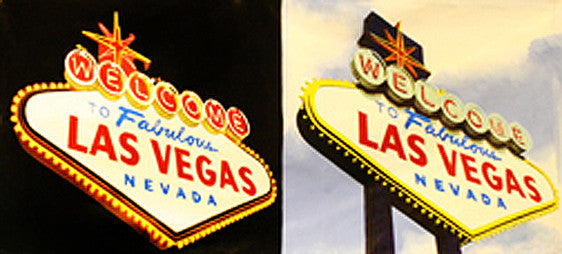 DOUBLE WELCOME TO LAS VEGAS (GIANT) BY STEVE KAUFMAN