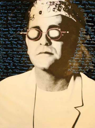 Elton John-lyrics by Steve Kaufman