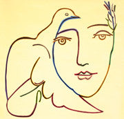 HOMAGE TO PICASSO - PEACE DOVE (GIANT) BY STEVE KAUFMAN