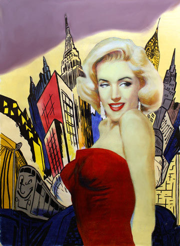 Hot Marilyn - Livin' in a Comic World II by Steve Kaufman