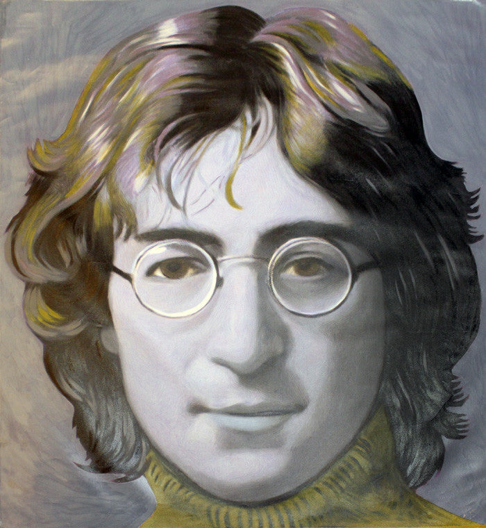 John Lennon (Blue and Purple) Giant by Steve Kaufman