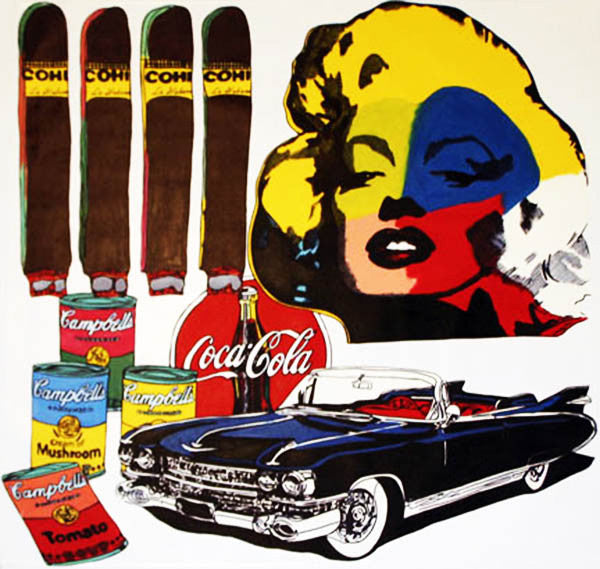 MARILYN COLLAGE BY STEVE KAUFMAN