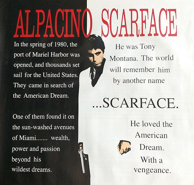 Scarface I by Steve Kaufman, 2001 mixed media on canvas hand embellished