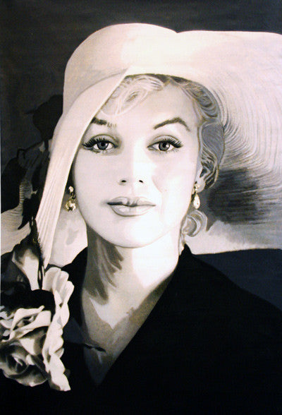 THE SOPHISTICATED MARILYN BLACK & WHITE BY STEVE KAUFMAN