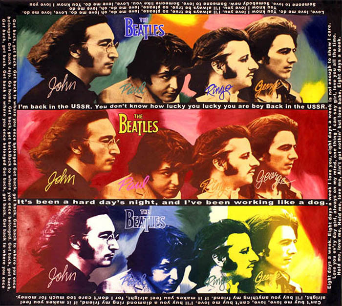 The Beatles - Hard Day's Night by Steve Kaufman